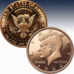 1 x 1 oz Copper Round Private Mint "...