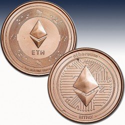 1 x 1 oz Copper Round 9Fine Mint...