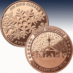 1 x 1 oz Copper Round Private Mint...