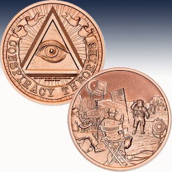 1 x 1 oz Copper Round Intaglio Mint...