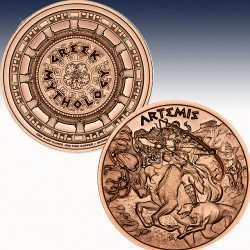 1 x 1 oz Copper Round Intaglio Mint...