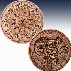 1 x 1 oz Copper Round Intaglio Mint...