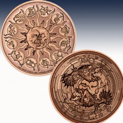 1 x 1 oz Copper Round Intaglio Mint...