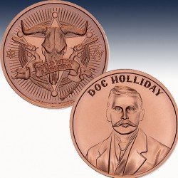 1 x 1 oz Copper Round Intaglio Mint...