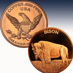 1 x 1 oz Copper Round Private Mint...