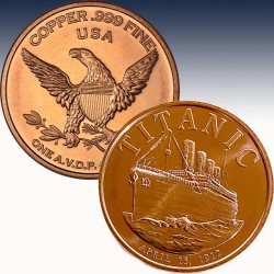 1 x 1 oz Copper Round Private Mint...