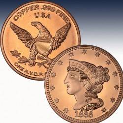 1 x 1 oz Copper Round Private Mint...