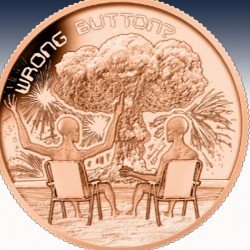 1 x 1 oz Copper Round Privat Mint...