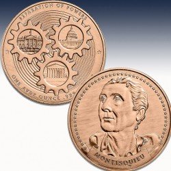1 x 1 oz Copper Round 9Fine Mint...