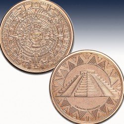 1 x 1 oz Copper Round 9Fine Mint...