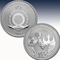1 x 1 oz Silbermünze 2$ Niue "Star...