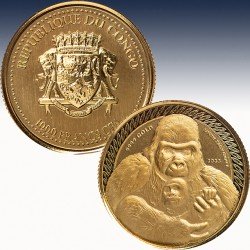 1 x 1/10 oz Goldmünze 1000 CFA...