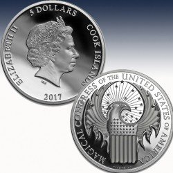 1 x 1 Oz Silver Coin 5$ Cook Islands...