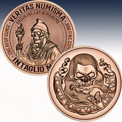 1 x 1 oz Copper Round Intaglio Mint...