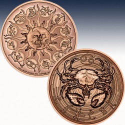 1 x 1 oz Copper Round Intaglio Mint...