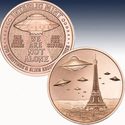 1 x 1 oz Copper Round Intaglio Mint...