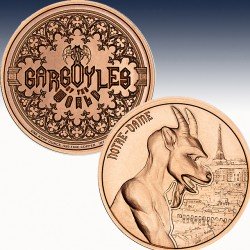 1 x 1 oz Copper Round Intaglio Mint...