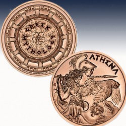 1 x 1 oz Copper Round Intaglio Mint...