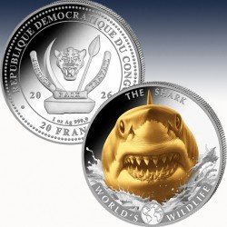 1 x 1 oz Silbermünze 20 Franc...