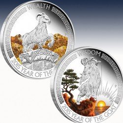 2 x 1 Oz Silbermünze 2$ Australien...