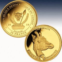 1 x 0,5 gramm Goldmünze 10 Fr...