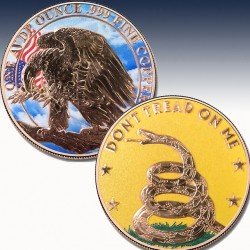 1 x 1 oz Copper Round USA "Don’t...