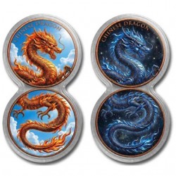 2 x 1 oz Copper Round USA "Chinese...