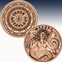 1 x 1 oz Copper Round Intaglio Mint...