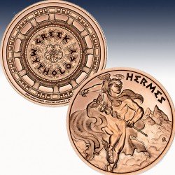 1 x 1 oz Copper Round Intaglio Mint...