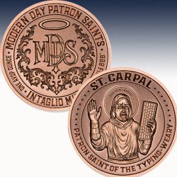 1 x 1 oz Copper Round Intaglio Mint...