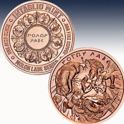 1 x 1 oz Copper Round Intaglio Mint...