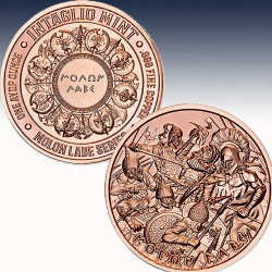 1 x 1 oz Copper Round Intaglio Mint...