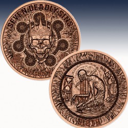 1 x 1 oz Copper Round Intaglio Mint...