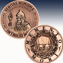 1 x 1 oz Copper Round Intaglio Mint...