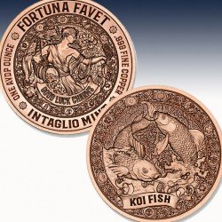 1 x 1 oz Copper Round Intaglio Mint...