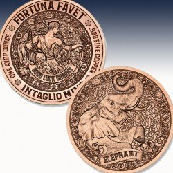 1 x 1 oz Copper Round Intaglio Mint...