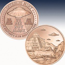 1 x 1 oz Copper Round Intaglio Mint...