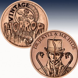 1 x 1 oz Copper Round Intaglio Mint...