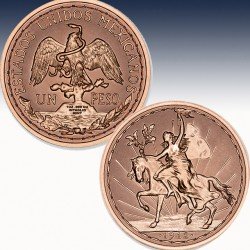1 x 1 oz Copper Round Intaglio Mint...