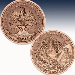 1 x 1 oz Copper Round Intaglio Mint...