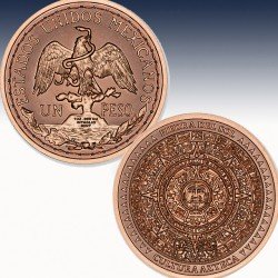 1 x 1 oz Copper Round Intaglio Mint...