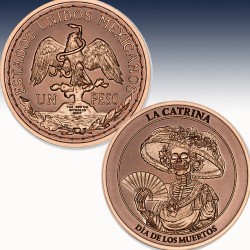 1 x 1 oz Copper Round Intaglio Mint...