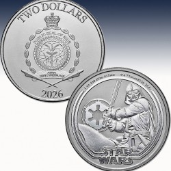 1 x 1 oz Silbermüne 2$ Niue "Star...