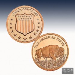 1 x 1 oz Copper Round "The American...