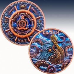 1 x 5 Oz Copper Round Private Mint...