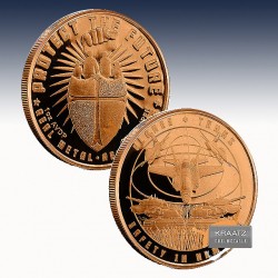 1 x 1 oz Copper Round "Planes and...