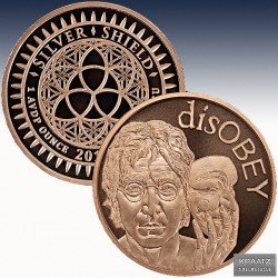 1 x 1 oz Copper Round Silver Shield...