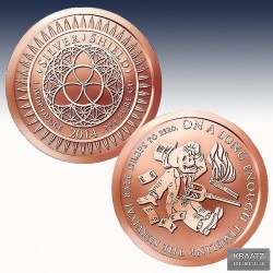 1 x 1 Oz Copperround Bankster-Serie...