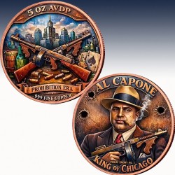 1 x 5 Oz Copper Round USA...