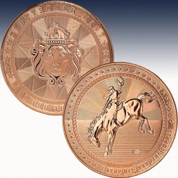 1 x 1 oz Copper Round Scottsdale Mint...